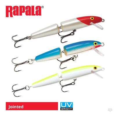 #ad Rapala Jointed Lures Pike Muskie Zander Perch Trout Salmon Bass Sea Fishing GBP 13.19