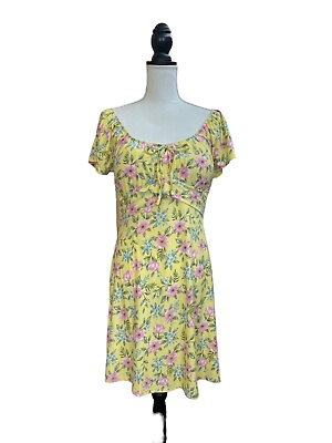 #ad Derek Heart Womens Multicolor Floral Dress L $19.99