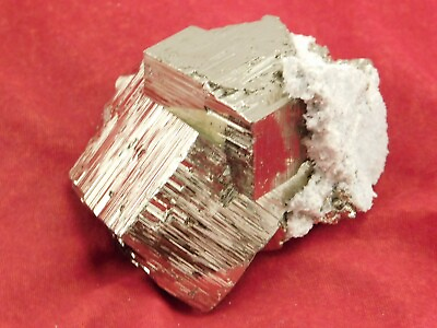 #ad PYRITE Crystal CUBE Cluster with Druzy Quartz From Peru 157gr $17.99