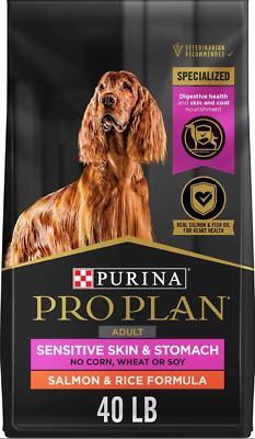 #ad Purina Pro Plan Sensitive Skin amp; Stomach Salmon amp; Rice Formula Dry Dog Food 40lb $53.96