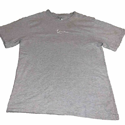 #ad Vintage Hip Hop Karl Kani Embroidered Logo Grey T Shirt Men Sz XL Pre Owned $49.00