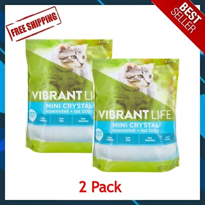 #ad Vibrant Life Mini Crystal Unscented Cat Litter 8 lb $24.66