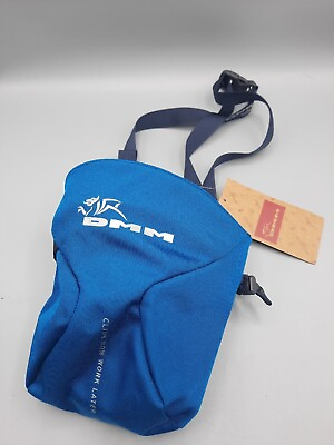 #ad DMM Traction Chalk Bag Blue One Size canvas Rock Climbing Climb New $21.00