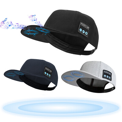 #ad Wireless Bluetooth 5.0 Music Baseball Hat Smart Cap Headset Headphone Speaker $17.77