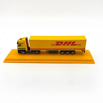 #ad DHL Shipping Truck in Case 1 87 Semi Truck amp; Trailer 7.5quot; $25.00