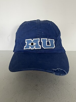 #ad Disney Parks Monsters Inc MU University Logo Hat Baseball Cap Adults Blue $51.00
