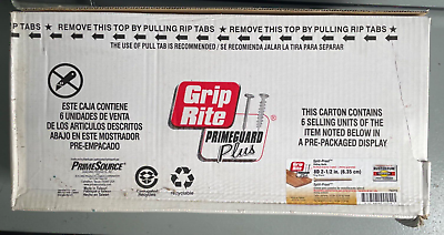 #ad GRIP RITE SPLIT PROOF SIDING NAILS RUST FREE RING SHANK 8D 2 1 2quot; 30 LBS NEW $79.95