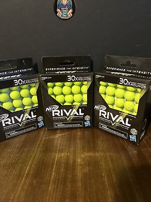 #ad NERF RIVAL EDGE SERIES 30x HIGH IMPACT ROUNDS BALLS BRAND NEW FAST SHIPPING $30.00