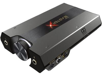 #ad Creative Sound BlasterX G6 SB1770 7.1 HD Gaming DAC and External USB Sound Card $87.95