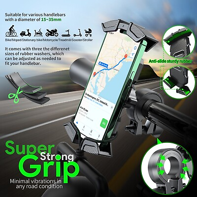 #ad Universal Bike Bicycle Scooter amp; Golf Cart 360° Rotatable Phone Holder Mount $8.99