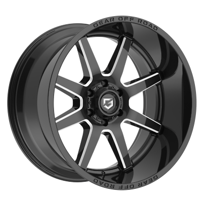 #ad Gear Off Road 20x12 Wheel Gloss Black Milled 762BM Pivot 6x135 44mm Rim $235.99