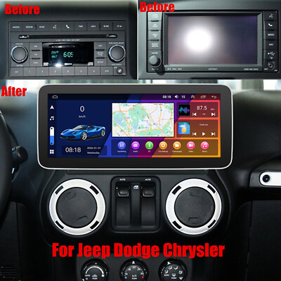 #ad 12.3quot; Android Stereo Radio Head Unit For Jeep Unlimited Wrangler Patriot 464GB $326.50