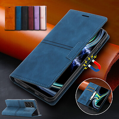 #ad For Samsung S24 Ultra S23 S22 S21 S20 Plus Note20 Flip Stand Leather Wallet Case $10.86