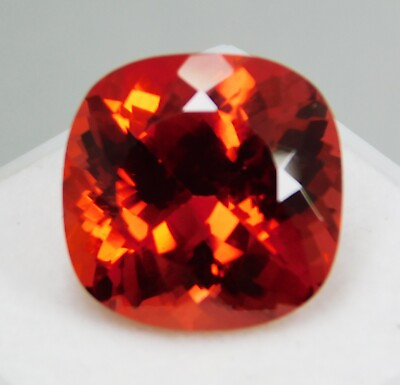 #ad Certified 16.80 Ct Natural Padparadscha Sapphire Orange Red Radiant Cut Gemstone $116.19