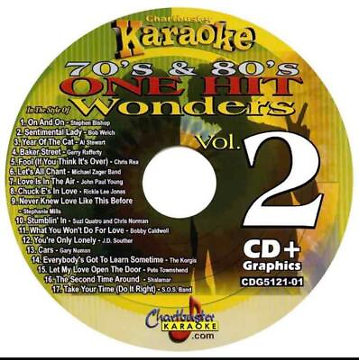 #ad CHARTBUSTER 70s amp; 80s ONE HIT WONDERS KARAOKE CDG DISC CDG 5121 01 pop rock $11.78