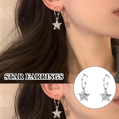 #ad Cute Hip Hop Earrings Stylish Tremella Star Jewelry Gifts For Womens L4M4 $1.19