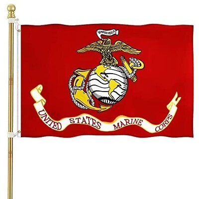 #ad #ad US Marine Corps USMC Military Flags 3x5 Outdoor US Marines Officially Licensed $11.88