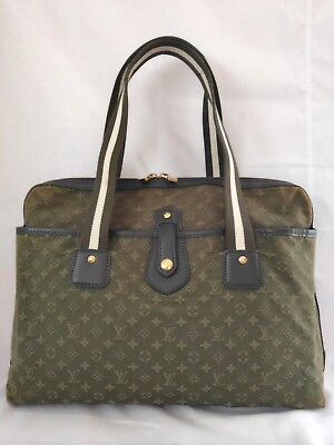 #ad LOUIS VUITTON Mini Marie Kate M92494 Monogram Tote Bag Green Womens Authentic $322.05