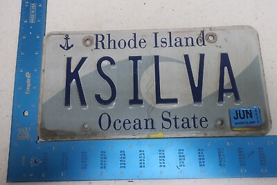 #ad Rhode Island License Plate Tag Vanity 2020 20 RI K Silva Name KSILVA #1 $49.99