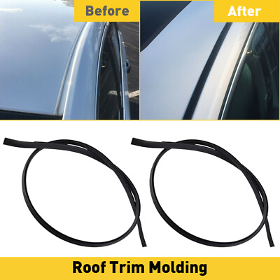 #ad 2X Roof For Trim 2009 2010 Molding Black 2011 22 13 FOR Toyota Corolla XRS CE LE $18.99