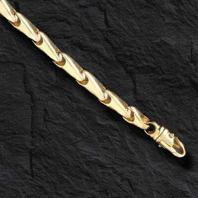 #ad 14k Solid Yellow Gold Handmade 7.mm Cylinder Tube Link Necklace 20quot; Approx 91g $9145.71