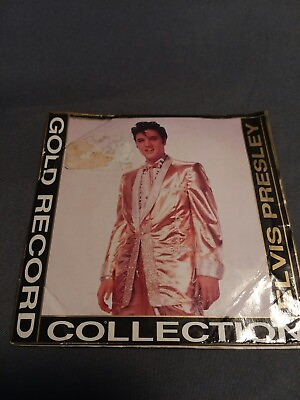 #ad Elvis Presley Gold 3quot; Record With Sleeve Double Platinum 1957 $30.00