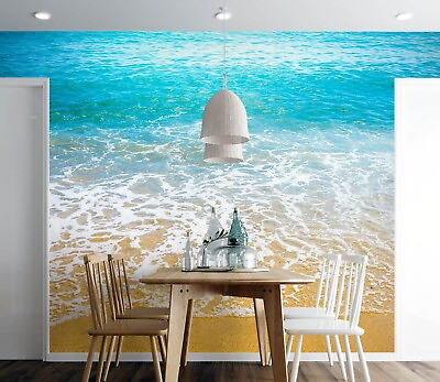 #ad 3D Sunny Sea Beach 4624 Wall Paper Wall Print Decal Deco Wall Mural CA Romy C $16.99