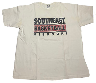 #ad Vintage Southeast Missouri State Redhawks Basketball T Shirt Sz XL B8 $28.00