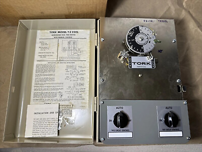 #ad TORK TZ 220L ASTRONOMIC DIAL TIME SWITCH WITH MANUAL CONTROL 20A 277V AC NEW $120.00
