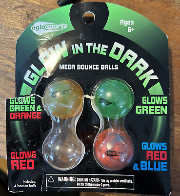 #ad Glow In The Dark Mega Bounce Balls. Oglosports. Open. One Ball Missing. $6.00