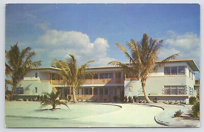 #ad Venice Florida Front of Sunset Apartment Vintage Postcard $3.20