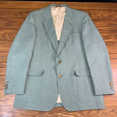 #ad Vintage Jack Nicklaus Golden Bear Sport Coat Blazer Suit Jacket Green Large L $39.00