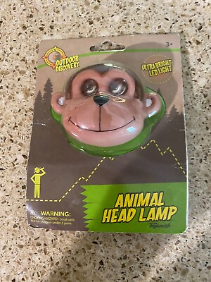 #ad Toysmith Kids Childs Monkey Headlamp Ultra Bright LED Outdoor Discovery Explore $12.95