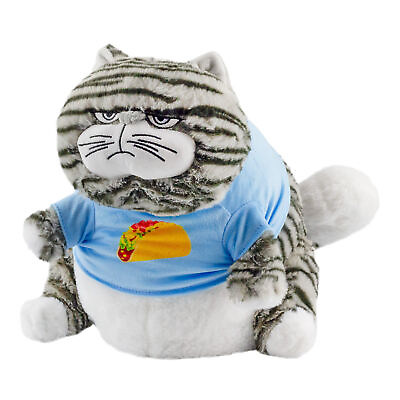 #ad Chonky Cat Weighted Plush Stuffed Fat Cat Plush Animal Toy Autism Friendly $39.99