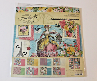 #ad Graphic 45 EPHEMERA QUEEN 12x12 Collection Pack w Stickers RETIRED NEW GORGEOUS $21.21