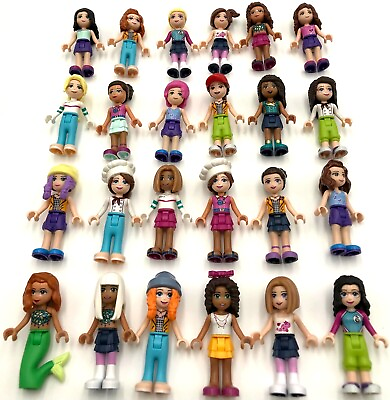 #ad Lego New FRIENDS Girl Female Women Minifigures Doll Figure Town City People $3.00