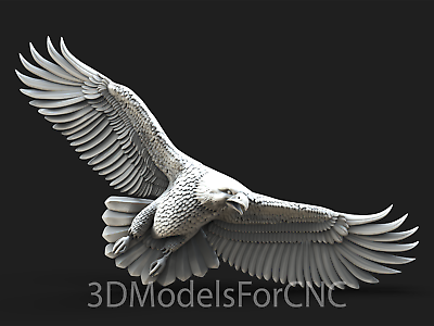 #ad 3D Model STL File for CNC Router Laser amp; 3D Printer Eagle 9 $2.99
