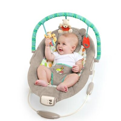 #ad Disney Baby Winnie the Pooh Baby Bouncer Soothing Vibrations Deluxe Infant Se... $65.05
