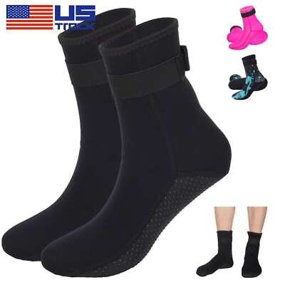 #ad 3MM Adult Neoprene Diving Scuba Surfing Socks Snorkeling Swimming Boots XS 2XL $11.49