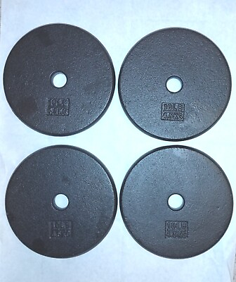 #ad Yes4All Standard 1quot; Cast Iron Weight Plate 4 Plate Set 10LB Each. $58.00