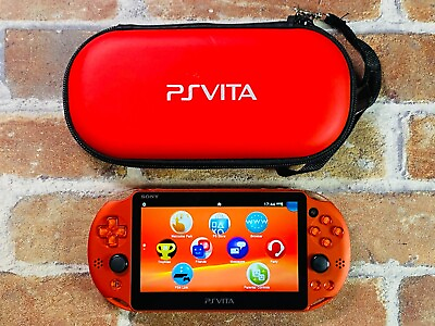 #ad PS Vita PCH 2000 Metalic Red ZA26 SONY PlayStation Japan Tested Mobilecase Ex $149.98