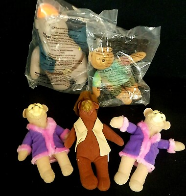 #ad McDonald#x27;s 2001 2002 Disney The Country Bears Plush Meal Toys 5 Piece Lot $24.95