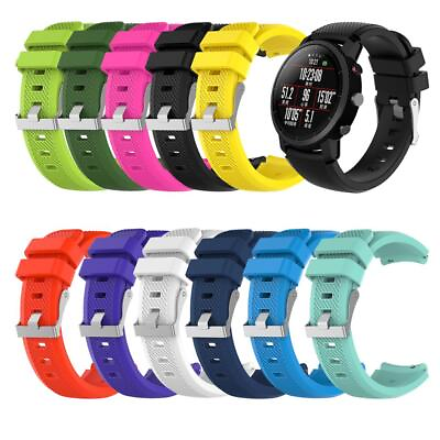 #ad 22mm Universal Silicone Watch Strap Sports Band For Smart Watches $7.99