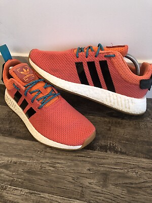 #ad Men’s Size 9.5 Adidas NMD R2 Boost Running Shoes Summer Spice CQ3081 2018 $25.00