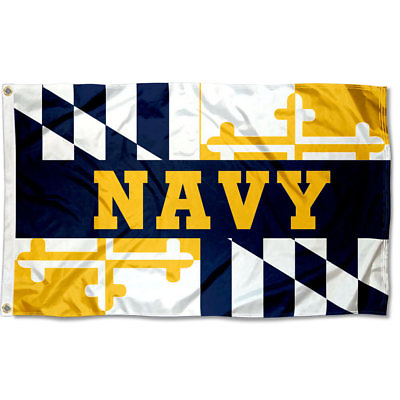 #ad Navy Midshipmen Maryland State NCAA Flag Tailgating Banner $32.95