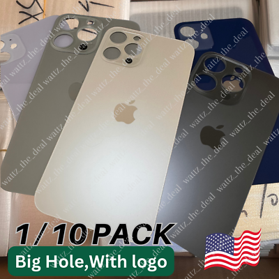#ad Replacement Back Glass Big Hole For iPhone 8 11 12 13 14 15 XR XS Rear Cover Lot $5.50