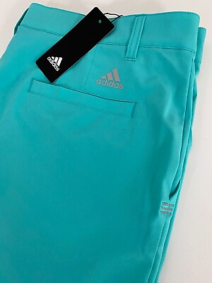 #ad NWT Last One Adidas Ultimate 365 Stretch Golf 10quot; Shorts 30 Solid Aqua Semi Mint $29.99