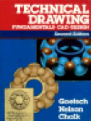 #ad Technical drawing: Fundamentals CAD design Goetsch David L Used $6.54