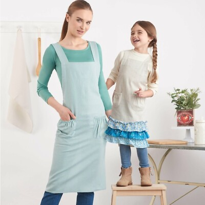 #ad Simplicity 9436 🌷Sewing Pattern Mommy amp; Me Crossback Apron Mother Daughter $11.29