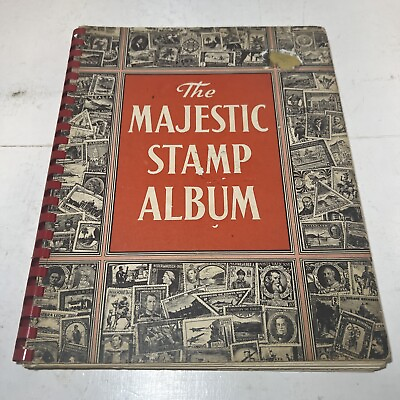 #ad Vtg The Majestic Stamp Collection Book Stamp Collection Various Countries World $24.19